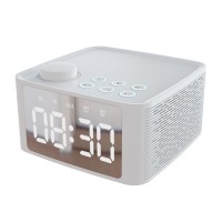 Smart Alarm Clock Portable Bluetooths Speaker with Mobile Phone Holder Wireless Bluetooths Speaker